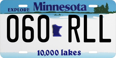 MN license plate 060RLL