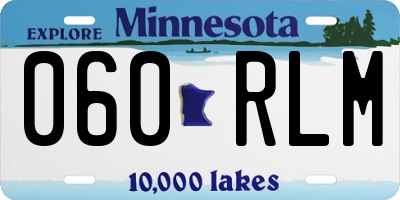 MN license plate 060RLM