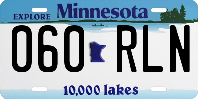 MN license plate 060RLN