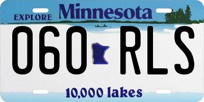 MN license plate 060RLS