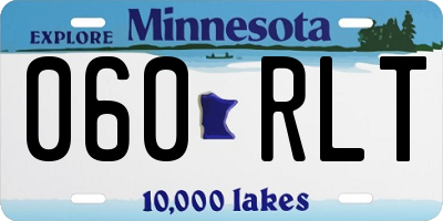 MN license plate 060RLT