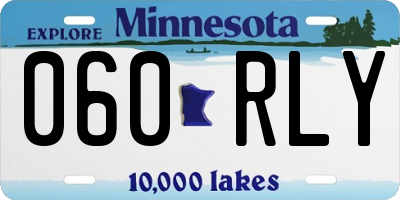 MN license plate 060RLY