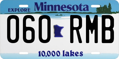 MN license plate 060RMB