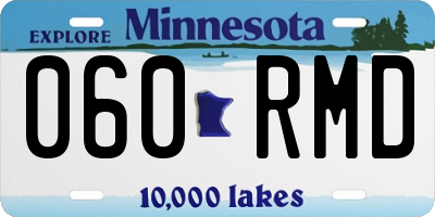 MN license plate 060RMD