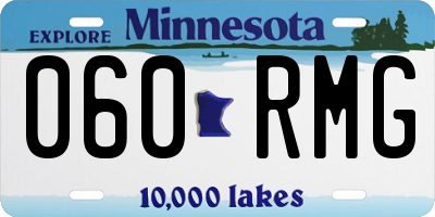 MN license plate 060RMG