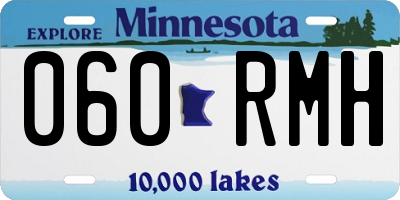 MN license plate 060RMH