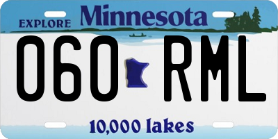 MN license plate 060RML