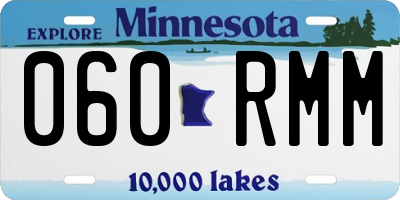 MN license plate 060RMM
