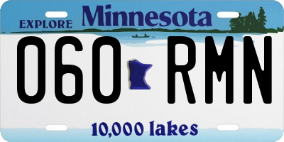 MN license plate 060RMN