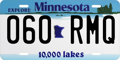 MN license plate 060RMQ