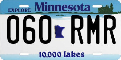 MN license plate 060RMR