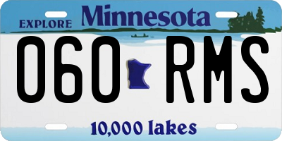 MN license plate 060RMS