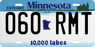 MN license plate 060RMT