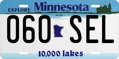 MN license plate 060SEL
