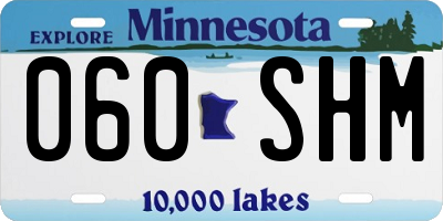 MN license plate 060SHM