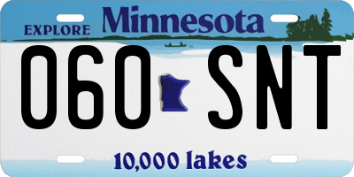MN license plate 060SNT