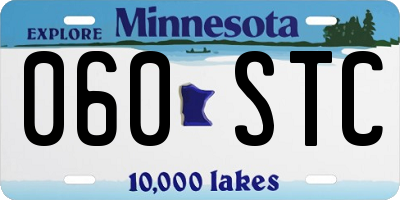 MN license plate 060STC