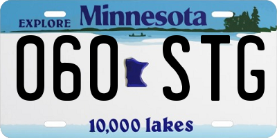 MN license plate 060STG