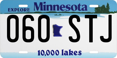MN license plate 060STJ