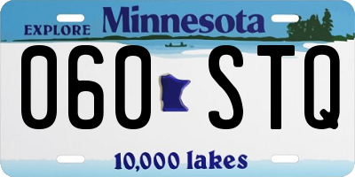 MN license plate 060STQ