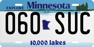 MN license plate 060SUC