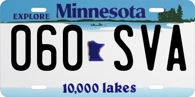 MN license plate 060SVA