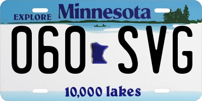 MN license plate 060SVG