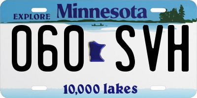 MN license plate 060SVH