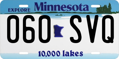 MN license plate 060SVQ