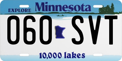 MN license plate 060SVT
