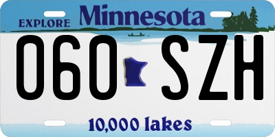 MN license plate 060SZH