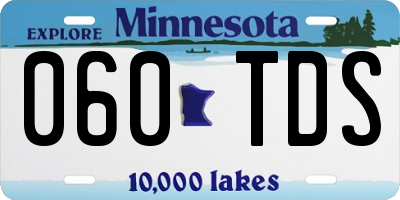 MN license plate 060TDS