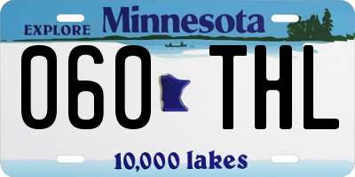 MN license plate 060THL