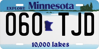 MN license plate 060TJD