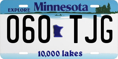 MN license plate 060TJG