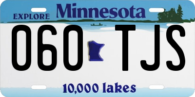 MN license plate 060TJS