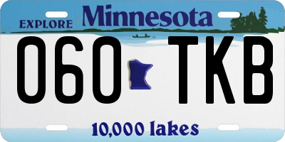 MN license plate 060TKB