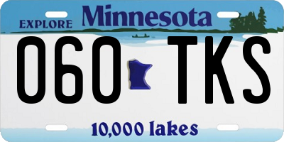 MN license plate 060TKS