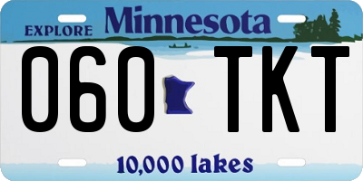 MN license plate 060TKT