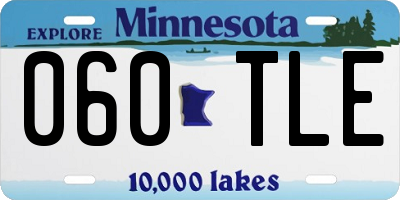 MN license plate 060TLE