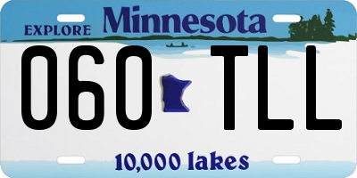 MN license plate 060TLL