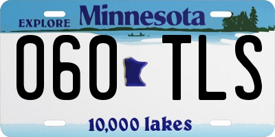 MN license plate 060TLS