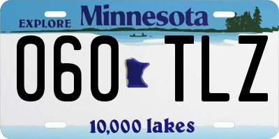 MN license plate 060TLZ
