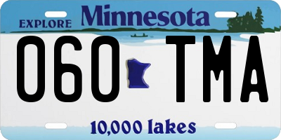 MN license plate 060TMA