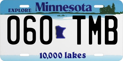 MN license plate 060TMB