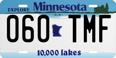 MN license plate 060TMF