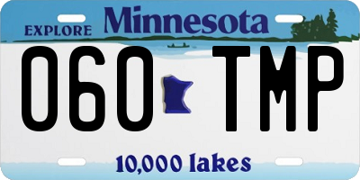 MN license plate 060TMP