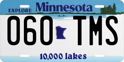 MN license plate 060TMS