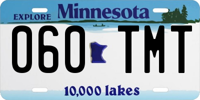 MN license plate 060TMT