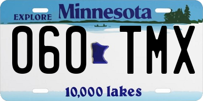 MN license plate 060TMX